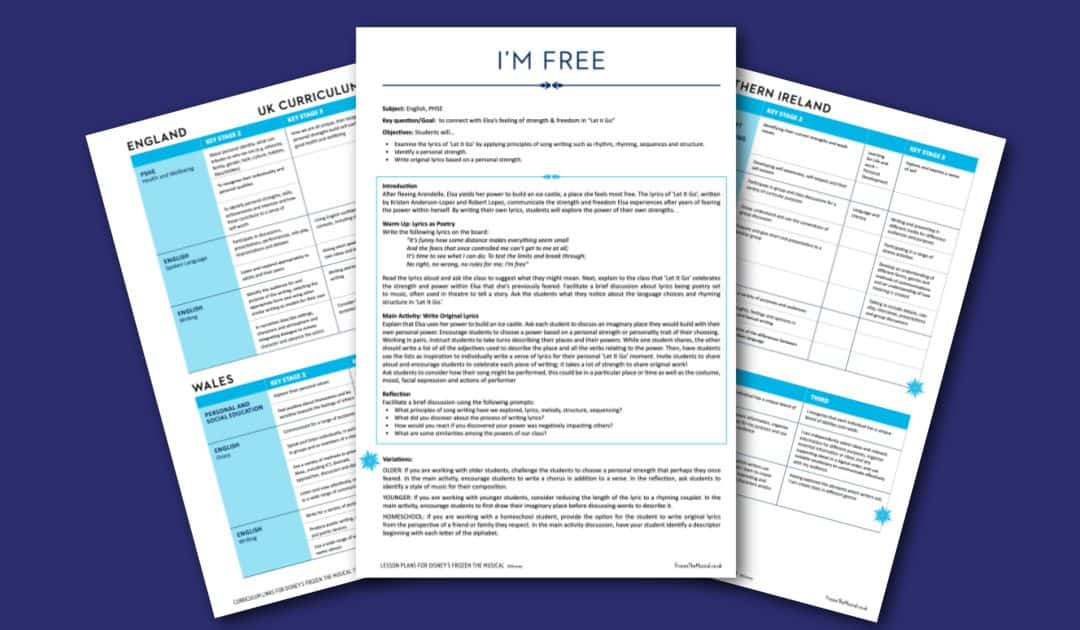 Disney’s FROZEN I’m Free Teaching Resources