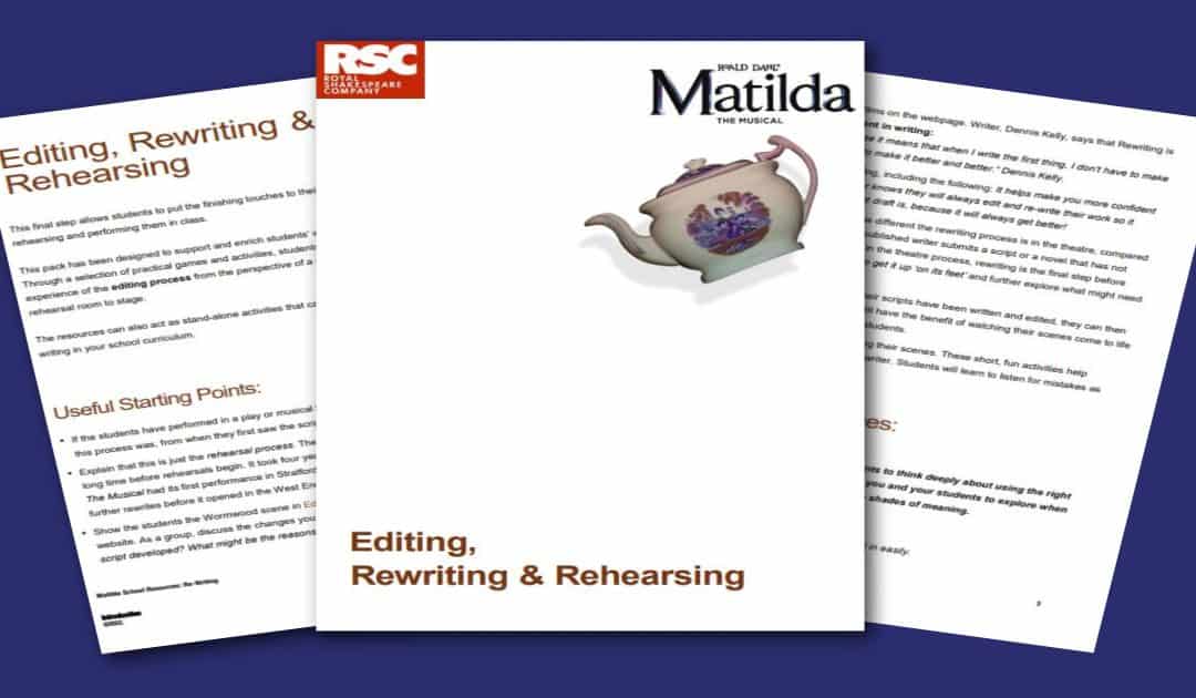 Matilda The Musical Rewriting Teacher Resource Pack
