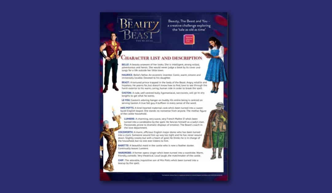 Disney’s Beauty and the Beast’s Character List Resources
