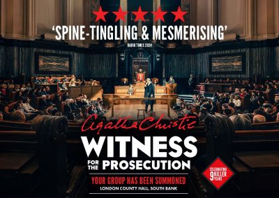 Witness for the Prosecution London County Hall The School Trip Main Image Jan 26